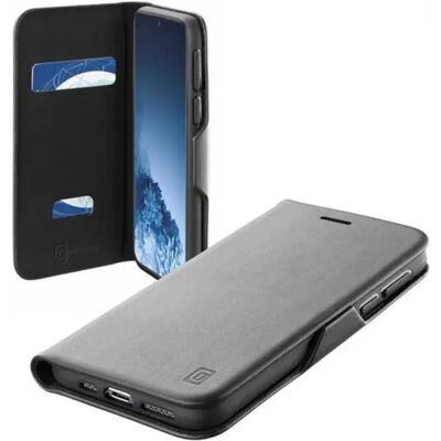 Cellular Line Samsung S21 Plus CELLULARLINE BOOK CLUTCH tok álló, bőr hatású FLIP, kártyazseb funkció, FEKETE Cellular Line Samsung S21 Plus CELLULARLINE BOOK CLUTCH tok álló, bőr hatású FLIP, kártyazseb funkció, FEKETE