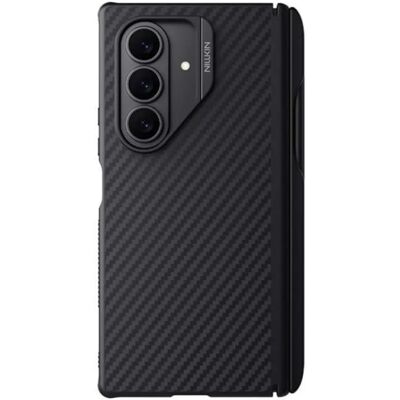 NILLKIN Samsung Z Fold7 NILLKIN SYNTHETIC FIBER PRO műanyag telefonvédő aramid bevonat, érintő ceruza, FEKETE NILLKIN Samsung Z Fold7 NILLKIN SYNTHETIC FIBER PRO műanyag telefonvédő aramid bevonat, érintő ceruza, FEKETE