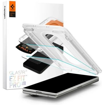 SPIGEN Samsung Z Fold7 SPIGEN EZ FIT HD képernyővédő üveg 2db 2.5D, 9H + segédkeret, ÁTLÁTSZÓ SPIGEN Samsung Z Fold7 SPIGEN EZ FIT HD képernyővédő üveg 2db 2.5D, 9H + segédkeret, ÁTLÁTSZÓ