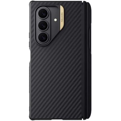 NILLKIN Samsung Z Fold7 NILLKIN SYNTHETIC FIBER PRO műanyag telefonvédő aramid bevonat, érintő ceruza, FEKETE/ARANY NILLKIN Samsung Z Fold7 NILLKIN SYNTHETIC FIBER PRO műanyag telefonvédő aramid bevonat, érintő ceruza, FEKETE/ARANY