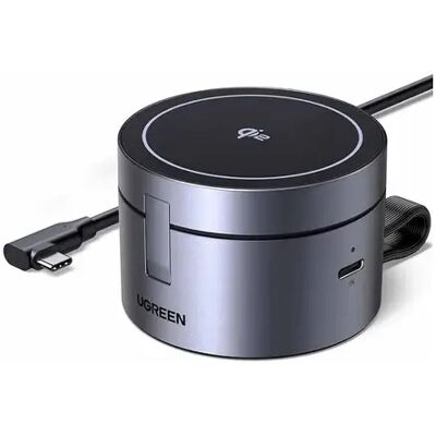 UGREEN W712 3in1 Mágnes vezeték nélküli töltő 25W fekete UGREEN W712 3in1 Mágnes vezeték nélküli töltő 25W fekete