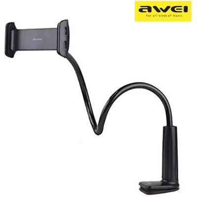 AWEI X3 Asztali telefontartó 360° 4"-10.5" fekete AWEI X3 Asztali telefontartó 360° 4"-10.5" fekete