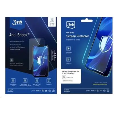 3MK All-Safe Aio Anti-shock Dry & Wet Fitting képernyővédő 5db 3MK All-Safe Aio Anti-shock Dry & Wet Fitting képernyővédő 5db