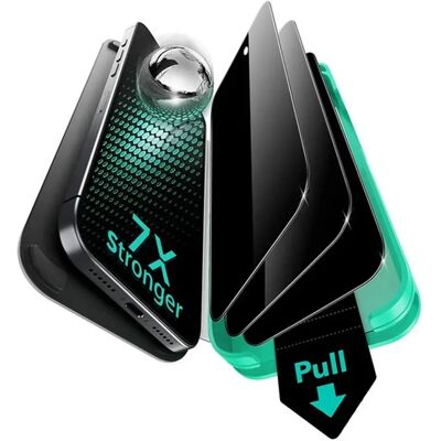 ESR ULTRAFIT ARMORITE PRIVACY képernyővédő üveg 3db iPhone 17 Pro fekete GP-181250 ESR ULTRAFIT ARMORITE PRIVACY képernyővédő üveg 3db iPhone 17 Pro fekete GP-181250
