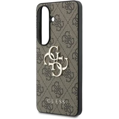 GUESS Samsung S26 4G BIG METAL LOGO műanyag telefonvédő ütésállóság bőr hatású hátlap SÖTÉTBARNA GUHCS26S4GMGBR GUESS Samsung S26 4G BIG METAL LOGO műanyag telefonvédő ütésállóság bőr hatású hátlap SÖTÉTBARNA GUHCS26S4GMGBR