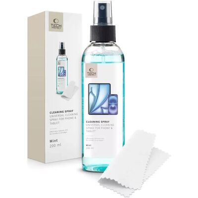 TECH-PROTECT Mobiltelefon és tablet tisztító spray Eko Mint 200ml SP114232 TECH-PROTECT Mobiltelefon és tablet tisztító spray Eko Mint 200ml SP114232
