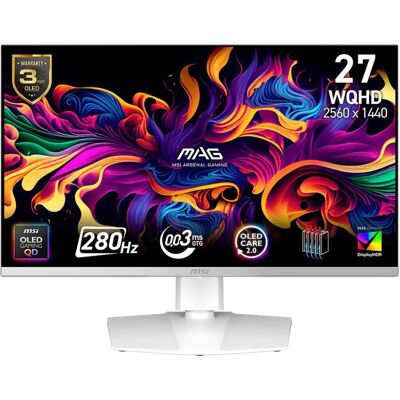 MSI - MAG 272QPW QD-OLED X28 - Fehér - 26.5 in - Monitor MSI - MAG 272QPW QD-OLED X28 - Fehér - 26.5 in - Monitor