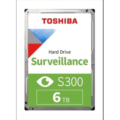Toshiba S300 Surveillance Hard Drive 6TB 3.5" 5400rpm 256MB SATA HDWT860UZSVA OEM Toshiba S300 Surveillance Hard Drive 6TB 3.5" 5400rpm 256MB SATA HDWT860UZSVA OEM