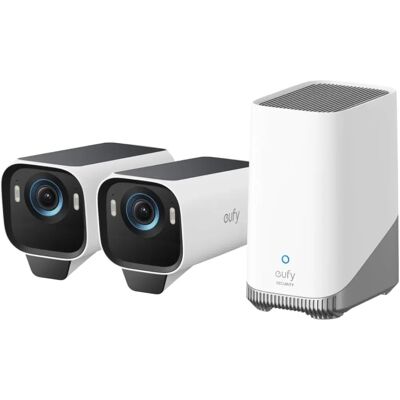 Eufy eufyCam S3 Pro 2-Cam Szett Bullet IP Biztonsági Kamera Kültéri 3840 x 2160 pixel Fal Eufy eufyCam S3 Pro 2-Cam Szett Bullet IP Biztonsági Kamera Kültéri 3840 x 2160 pixel Fal