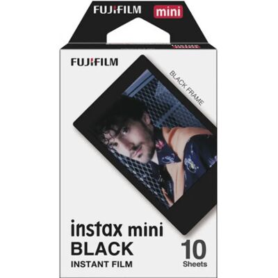 Fujifilm Instax Mini Fekete - Gyorsan fejlődő színesfilm - ISO 800 - 10 expozíció Fujifilm Instax Mini Fekete - Gyorsan fejlődő színesfilm - ISO 800 - 10 expozíció