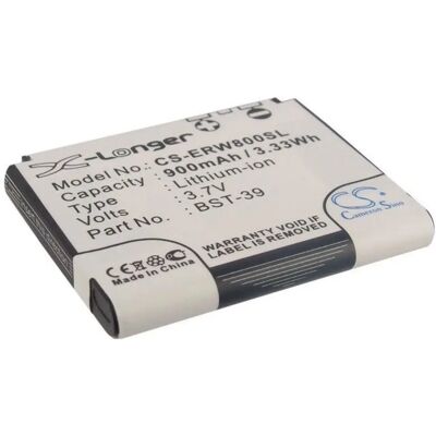 CAMERON SINO X-Longer Sony Ericsson BST-39 utángyártott akkumulátor 900mAh 3.7V CAMERON SINO X-Longer Sony Ericsson BST-39 utángyártott akkumulátor 900mAh 3.7V