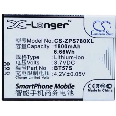CAMERON SINO X-Longer Zopo BT57S utángyártott akkumulátor 1800mAh 3.7V CAMERON SINO X-Longer Zopo BT57S utángyártott akkumulátor 1800mAh 3.7V