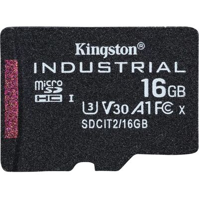 Kingston Industrial 16GB MicroSDHC 10 MB/s SDCIT2/16GBSP Kingston Industrial 16GB MicroSDHC 10 MB/s SDCIT2/16GBSP