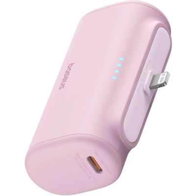 Baseus Rózsaszín 5000mAh Kompakt Power Bank - Power Bank Baseus Rózsaszín 5000mAh Kompakt Power Bank - Power Bank