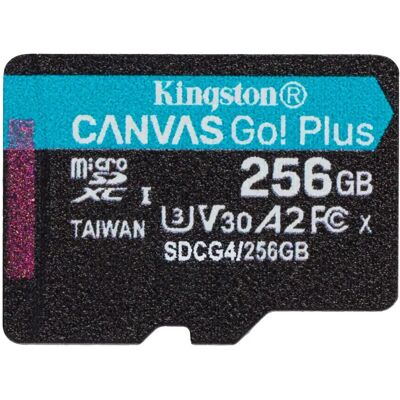 Kingston Canvas Go! Plus 256GB MicroSDXC 160 MB/s SDCG4/256GBSP Kingston Canvas Go! Plus 256GB MicroSDXC 160 MB/s SDCG4/256GBSP