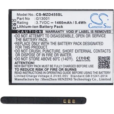 CAMERON SINO Navon Mizu D455 CAMERON SINO Li-Ion akku 3.7V/1460mAh, NAVON G13001 kompatibilis, FEKETE CAMERON SINO Navon Mizu D455 CAMERON SINO Li-Ion akku 3.7V/1460mAh, NAVON G13001 kompatibilis, FEKETE