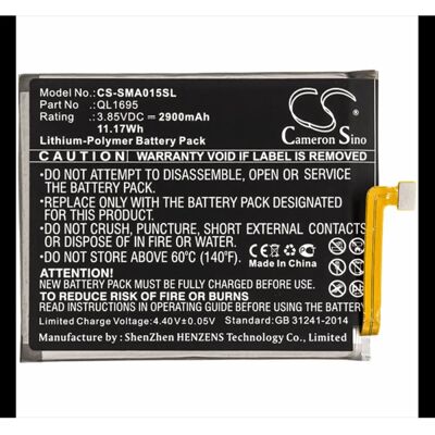 CAMERON SINO Samsung A01 CAMERON SINO Li-Polymer akku 3.85V/2900mAh, Samsung QL1695 kompatibilis, FEKETE CAMERON SINO Samsung A01 CAMERON SINO Li-Polymer akku 3.85V/2900mAh, Samsung QL1695 kompatibilis, FEKETE