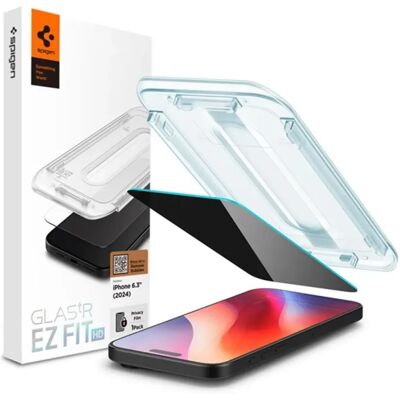 SPIGEN iPhone 16 Pro SPIGEN EZ FIT HD képernyővédő üveg 2.5D, 9H + segédkeret, ÁTLÁTSZÓ SPIGEN iPhone 16 Pro SPIGEN EZ FIT HD képernyővédő üveg 2.5D, 9H + segédkeret, ÁTLÁTSZÓ