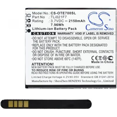 CAMERON SINO Li-Ion akku 3.7V/2150mAh, Alcatel TLi021F7 kompatibilis CAMERON SINO Li-Ion akku 3.7V/2150mAh, Alcatel TLi021F7 kompatibilis