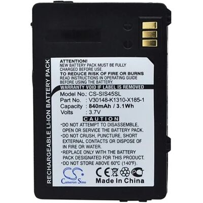 CAMERON SINO Siemens ME45 CAMERON SINO Li-Ion akku 3.7V/730mAh, Siemens L36880-N4501-A100 kompatibilis, FEKETE CAMERON SINO Siemens ME45 CAMERON SINO Li-Ion akku 3.7V/730mAh, Siemens L36880-N4501-A100 kompatibilis, FEKETE