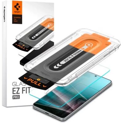 SPIGEN Samsung S25 Edge SPIGEN EZ FIT képernyővédő üveg 2.5D, 9H + segédkeret, ÁTLÁTSZÓ SPIGEN Samsung S25 Edge SPIGEN EZ FIT képernyővédő üveg 2.5D, 9H + segédkeret, ÁTLÁTSZÓ