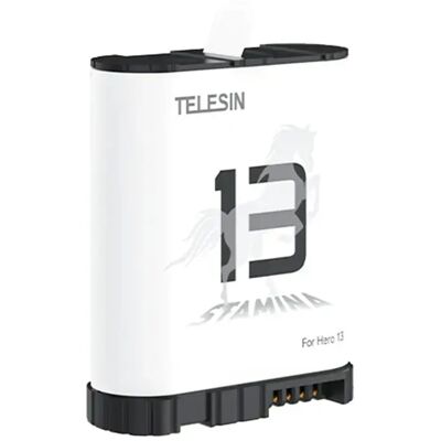 TELESIN Akumulátor GoPro Hero 13-hoz fehér TELESIN Akumulátor GoPro Hero 13-hoz fehér