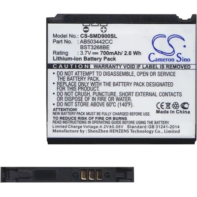 CAMERON SINO Samsung SGH-D900i CAMERON SINO Li-Ion akku 3.7V/800mAh AB503442C kompatibilis CS-SMD900SL CAMERON SINO Samsung SGH-D900i CAMERON SINO Li-Ion akku 3.7V/800mAh AB503442C kompatibilis CS-SMD900SL