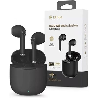 Devia Joy A13 TWS Bluetooth Fejhallgató - Fekete Devia Joy A13 TWS Bluetooth Fejhallgató - Fekete