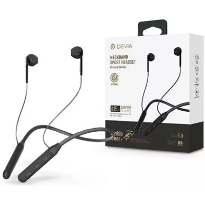 DEVIA Kintone Series Sport Bluetooth sztereó fülhallgató fekete DEVIA Kintone Series Sport Bluetooth sztereó fülhallgató fekete