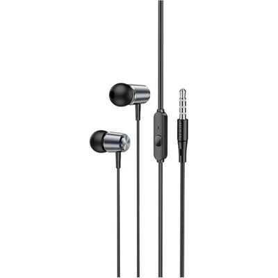 HOCO M108 fülhallgató SZTEREO 3.5mm jack, felvevő gomb, SÖTÉTSZÜRKE HOCO M108 fülhallgató SZTEREO 3.5mm jack, felvevő gomb, SÖTÉTSZÜRKE