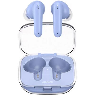 USAMS BE16 bluetooth fülhallgató SZTEREO v5.3, zajszűrő + töltőtok, VILÁGOSKÉK USAMS BE16 bluetooth fülhallgató SZTEREO v5.3, zajszűrő + töltőtok, VILÁGOSKÉK
