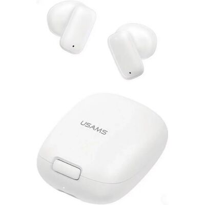 USAMS ID25 bluetooth fülhallgató SZTEREO v5.3, zajszűrő + töltőtok, FEHÉR USAMS ID25 bluetooth fülhallgató SZTEREO v5.3, zajszűrő + töltőtok, FEHÉR