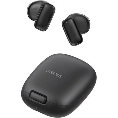USAMS ID25 bluetooth fülhallgató SZTEREO v5.3, zajszűrő + töltőtok, FEKETE USAMS ID25 bluetooth fülhallgató SZTEREO v5.3, zajszűrő + töltőtok, FEKETE