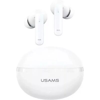 USAMS ECHO E02 bluetooth fülhallgató SZTEREO v5.3, aktív zajszűrő + töltőtok, FEHÉR USAMS ECHO E02 bluetooth fülhallgató SZTEREO v5.3, aktív zajszűrő + töltőtok, FEHÉR