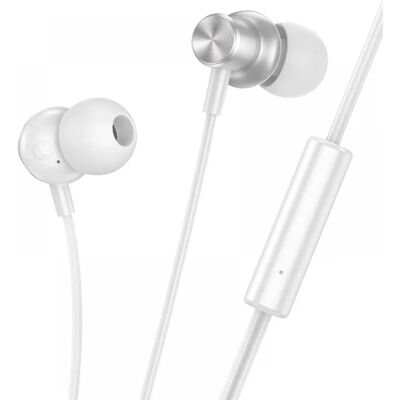 HOCO M110 fülhallgató SZTEREO 3.5mm jack, felvevő gomb, EZÜST HOCO M110 fülhallgató SZTEREO 3.5mm jack, felvevő gomb, EZÜST