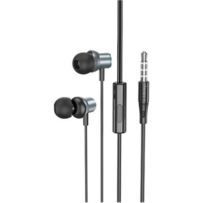 HOCO M110 fülhallgató SZTEREO 3.5mm jack, felvevő gomb, SÖTÉTSZÜRKE HOCO M110 fülhallgató SZTEREO 3.5mm jack, felvevő gomb, SÖTÉTSZÜRKE