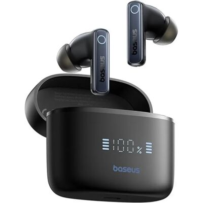 BASEUS BOWIE 30 bluetooth fülhallgató SZTEREO v5.3 TWS mikrofon zajszűrő IPX5 LED kijelző töltőtok fekete A00073100126-00 BASEUS BOWIE 30 bluetooth fülhallgató SZTEREO v5.3 TWS mikrofon zajszűrő IPX5 LED kijelző töltőtok fekete A00073100126-00