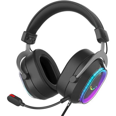 FIFINE H13 gaming fejhallgató fekete USB 50mm dinamikus H13 FIFINE H13 gaming fejhallgató fekete USB 50mm dinamikus H13