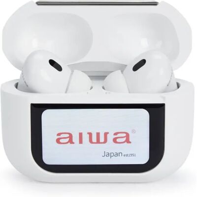 Aiwa EBTW-350WT vezeték nélküli fülhallgató ANC érintőtokkal fehér Aiwa EBTW-350WT vezeték nélküli fülhallgató ANC érintőtokkal fehér