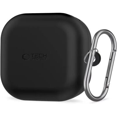 TECH-PROTECT Silicone Hook Samsung Galaxy Buds 4 / Buds 4 Pro szilikon tok karabinerrel fekete SP113987 TECH-PROTECT Silicone Hook Samsung Galaxy Buds 4 / Buds 4 Pro szilikon tok karabinerrel fekete SP113987