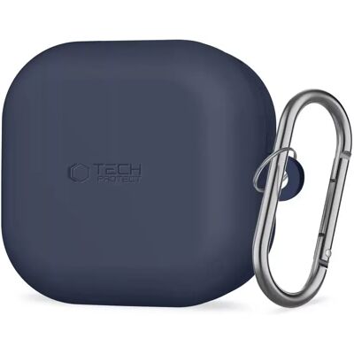 TECH-PROTECT Silicone Hook Samsung Galaxy Buds 4 / Buds 4 Pro szilikon tok karabinerrel kék SP113990 TECH-PROTECT Silicone Hook Samsung Galaxy Buds 4 / Buds 4 Pro szilikon tok karabinerrel kék SP113990
