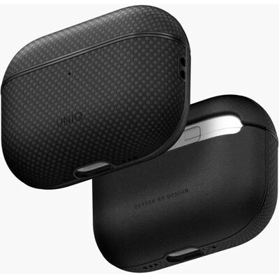UNIQ Keva Prime Apple AirPods Pro 3 aramid tok fekete UNIQ-AIRPODSPRO3-KEVPCBLK UNIQ Keva Prime Apple AirPods Pro 3 aramid tok fekete UNIQ-AIRPODSPRO3-KEVPCBLK