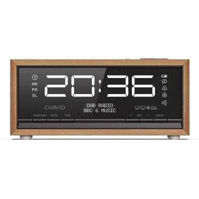 CARNEO C100 OLED fa rádió DAB+ FM BT ébresztő CS19265 CARNEO C100 OLED fa rádió DAB+ FM BT ébresztő CS19265