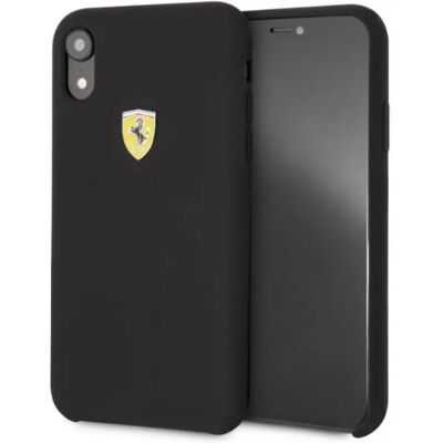 Acer FERRARI Szilikon SF tok pajzs logóval iPhone XR fekete Acer FERRARI Szilikon SF tok pajzs logóval iPhone XR fekete