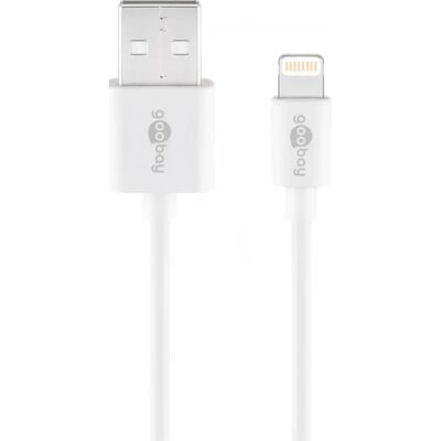 GOOBAY USB Lightning Töltő/adat Fehér 1m 54600 GOOBAY USB Lightning Töltő/adat Fehér 1m 54600