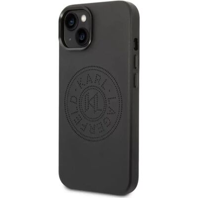Karl Lagerfeld Bőrtok az iPhone 14 Plus-hoz - Fekete Karl Lagerfeld Bőrtok az iPhone 14 Plus-hoz - Fekete
