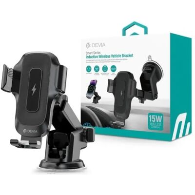 Devia Smart autós tartó 15W vezeték nélküli fekete Devia Smart autós tartó 15W vezeték nélküli fekete