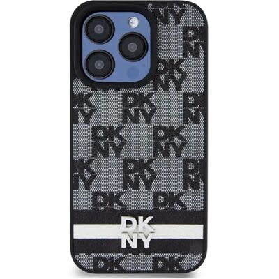 DKNY Bőr Kockás és Csíkos iPhone 15 Pro Max Tok DKNY Bőr Kockás és Csíkos iPhone 15 Pro Max Tok