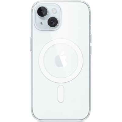 Apple MagSafe rögzítésű szilikon tok iPhone 15 átlátszó Apple MagSafe rögzítésű szilikon tok iPhone 15 átlátszó