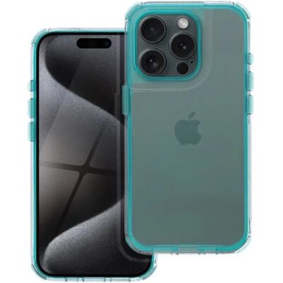 MATRIX Apple iPhone 15 Pro Max hátlap tok kameravédő peremmel zöld/menta MATRIX Apple iPhone 15 Pro Max hátlap tok kameravédő peremmel zöld/menta